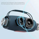 Altavoz Bluetooth Inalámbrico H53 Impermeable Portátil Exterior Rugby de Alta Potencia con Doble Reproductor MP3